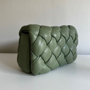 Jade woven handbag